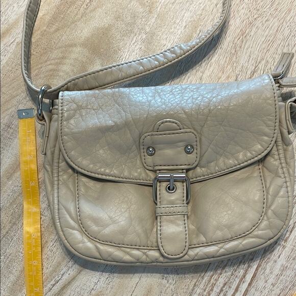Bone Leather Crossbody – Buttery Soft Flap Style, Adjustable Strap, NWOT, Travel - Picture 7 of 7